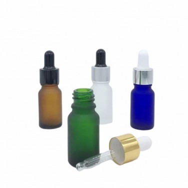 彩色圓角圓柱形小精油瓶蒙砂加工